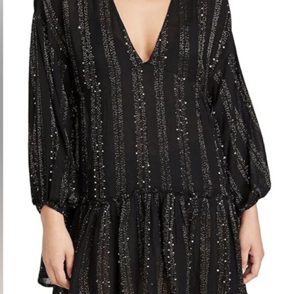 L* Space Black Byron Tunic Dress/CoverUp, NWT, size M - Picture 2 of 7